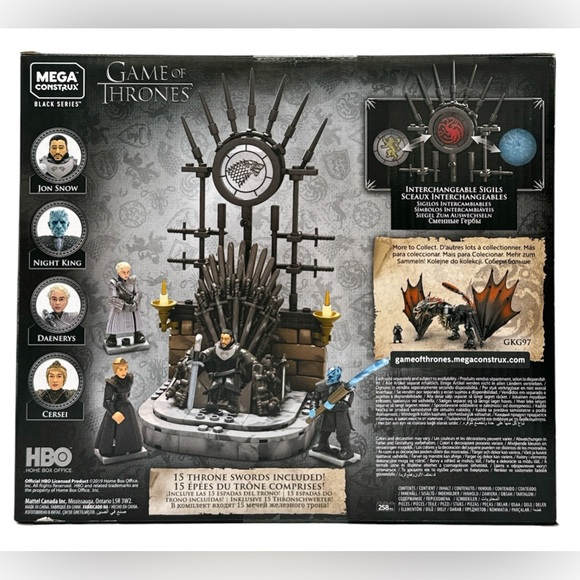Mega Construx Black Series Game of Thrones Iron Throne & Battle Beyond the Wall - Picture 3 of 10